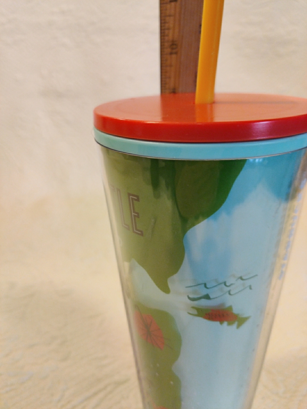 Starbucks Seattle Local Collection Cold Cup Tumbler Lid & Straw 24 oz ~ NEW! - Picture 10 of 10